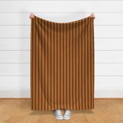 Large Sepia Awning Stripe Pattern Vertical in Copper