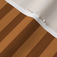 Sepia Awning Stripe Pattern Horizontal in Copper