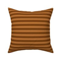 Sepia Awning Stripe Pattern Horizontal in Copper