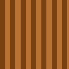 Sepia Awning Stripe Pattern Vertical in Copper