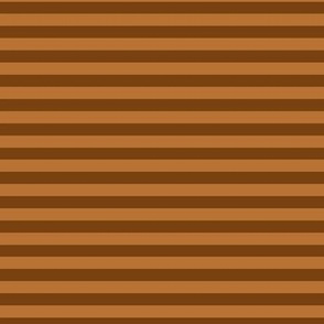 Sepia Bengal Stripe Pattern Horizontal in Copper