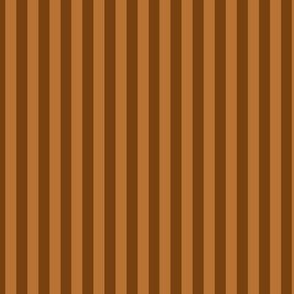 Sepia Bengal Stripe Pattern Vertical in Copper
