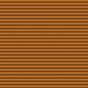 Small Sepia Bengal Stripe Pattern Horizontal in Copper