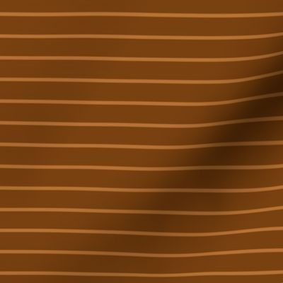 Sepia Pin Stripe Pattern Horizontal in Copper