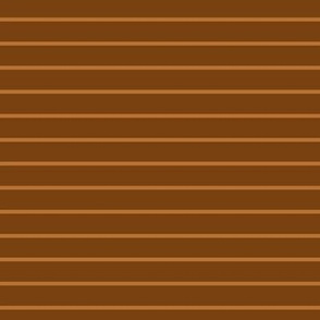 Sepia Pin Stripe Pattern Horizontal in Copper