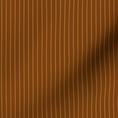 Small Sepia Pin Stripe Pattern Vertical in Copper