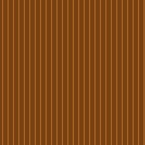 Small Sepia Pin Stripe Pattern Vertical in Copper