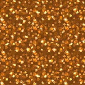 Small Sparkly Bokeh Pattern - Sepia Color