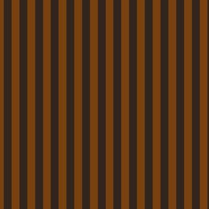 Sepia Bengal Stripe Pattern Vertical in Dark Cocoa