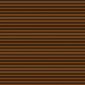 Small Sepia Bengal Stripe Pattern Horizontal in Dark Cocoa