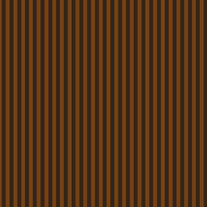 Small Sepia Bengal Stripe Pattern Vertical in Dark Cocoa