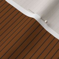 Sepia Pin Stripe Pattern Horizontal in Dark Cocoa