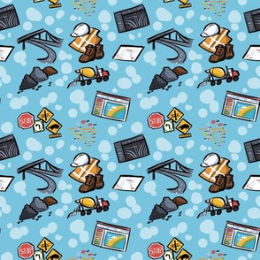 Civil Engineering Fabric, Wallpaper and Home Decor | Spoonflower