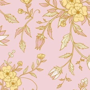 Charming Pink and yellow floral