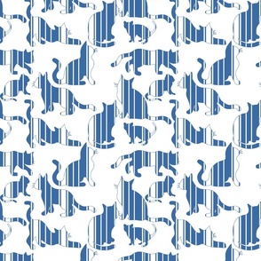 Eclectic Cats Blue Small