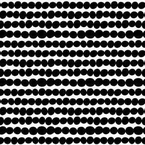 Pebbles - Small Scale - Black & White