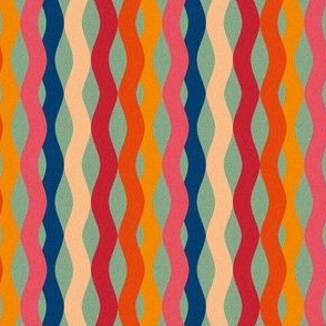 Small scale • Midcentury Modern -Colorful surfboards stripes vertical