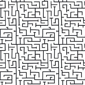 Maze - Small Scale Black and White