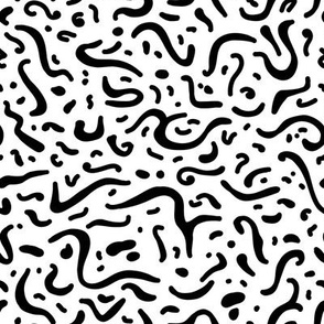 Squiggly Picasso // White