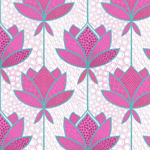 Japanese lotus - pink - large