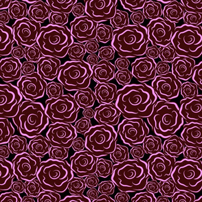 Just Roses dark pinks 