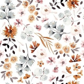 Small Flowers - watercolor pattern