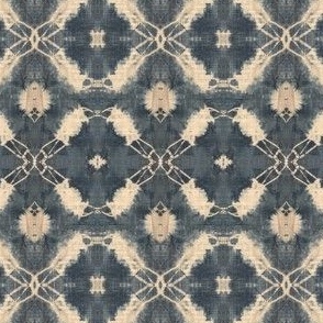 Denim Circle Shibori  Small Scale