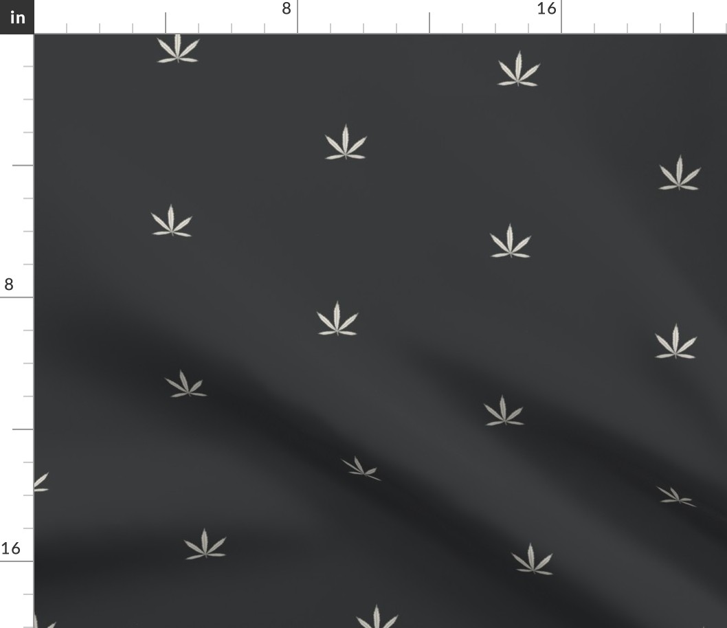 marijuana pattern black - small