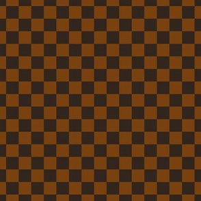 Checker Pattern - Sepia and Dark Cocoa