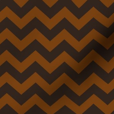 Chevron Pattern - Sepia and Dark Cocoa