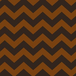 Chevron Pattern - Sepia and Dark Cocoa