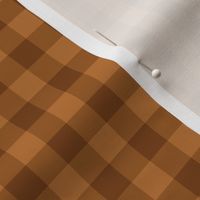 Gingham Pattern - Sepia and Copper