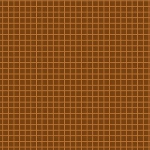 Small Grid Pattern - Sepia and Copper
