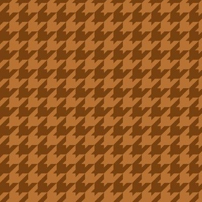 Houndstooth Pattern - Sepia and Copper