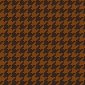 Houndstooth Pattern - Sepia and Dark Cocoa