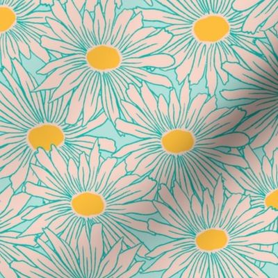 Retro Daisy Blue