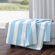 3" baby blue cabana stripe