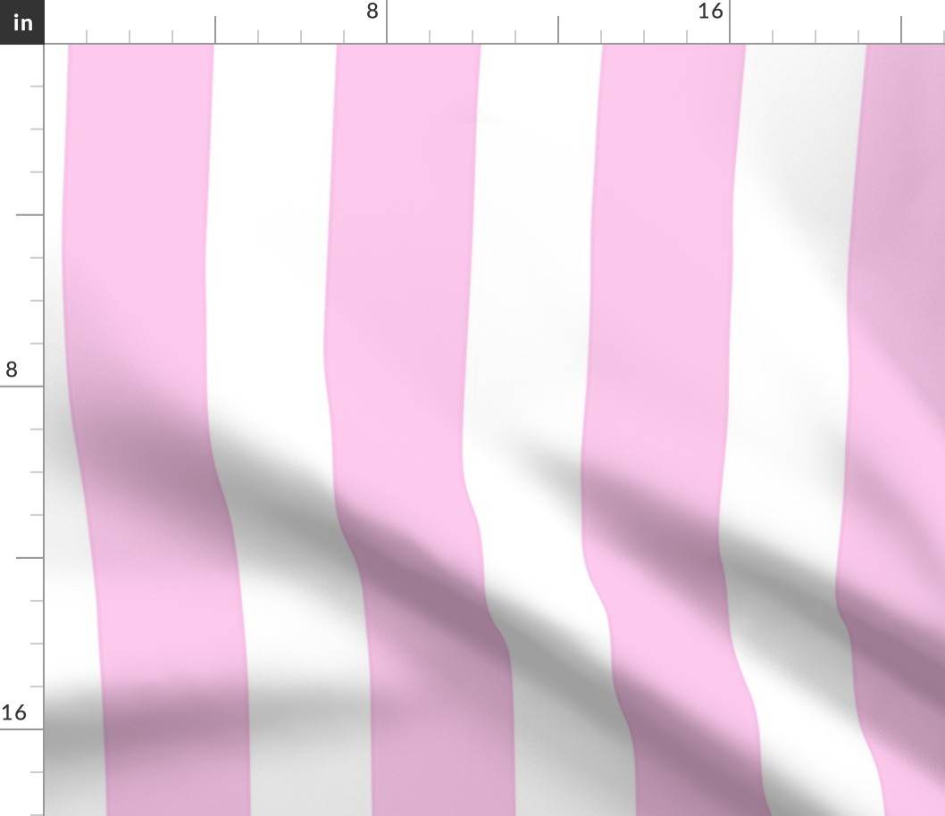 3" baby pink cabana stripe