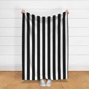 3" black cabana stripe