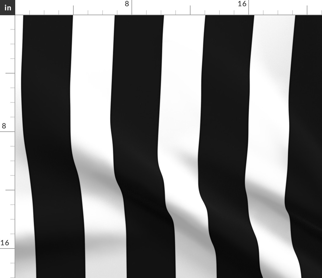 3" black cabana stripe