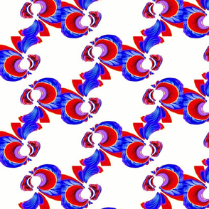 pop art pansy swirls