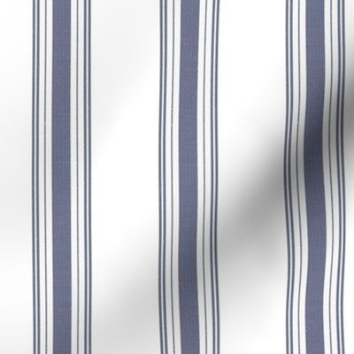 French Blue Stripe Mattress Ticking