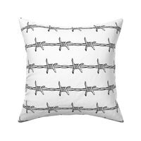 barbed wire white - small 