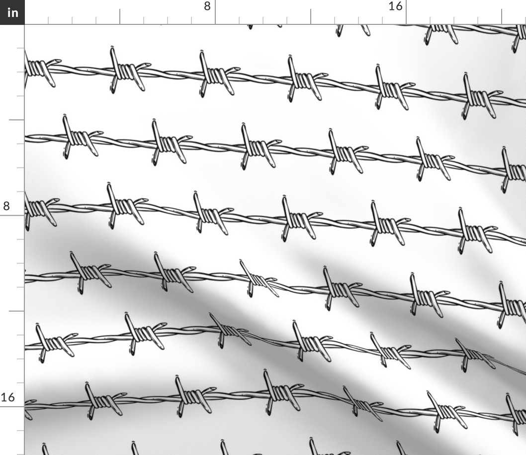 barbed wire white - small 