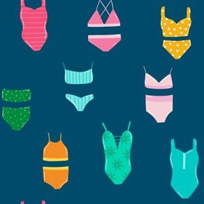 Summer Swimsuits-Navy