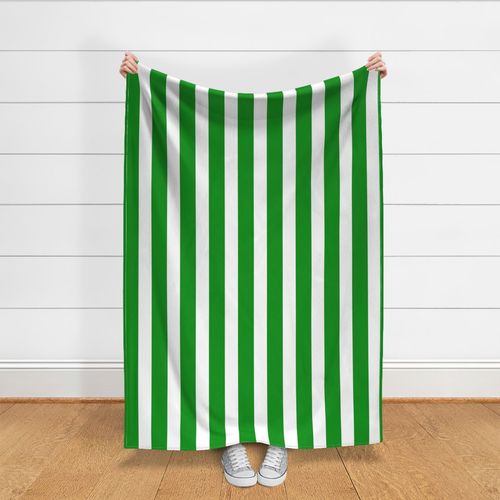 3" grass green cabana stripe