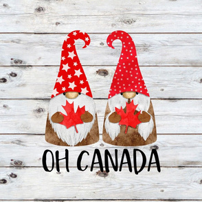 Oh Canada Gnomes 18 inch square