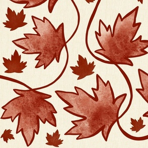 Maple Leaves Fabric, Wallpaper and Home Decor | Spoonflower