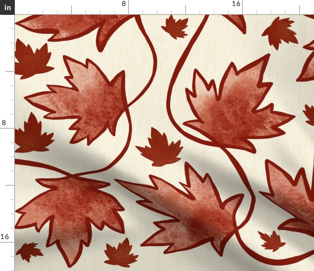 Vintage Maple Leaves - large - canada, maple leaf, Canadian, Canada day