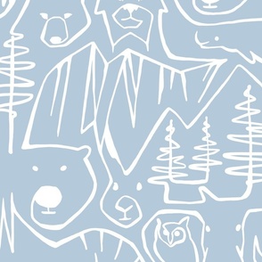 Wild Wild Canada - ice cold - XLarge - Wallpaper (please read my special ordering instructions), Duvet, Curtains, Throw Blanket